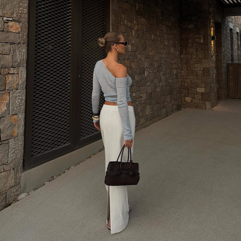 Knitted Long Sleeved Top
