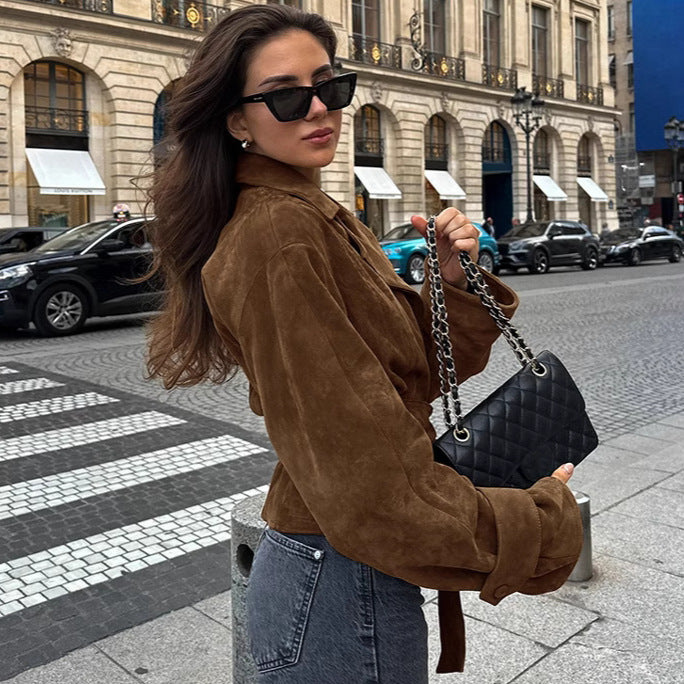 Brushed Velvet Coat