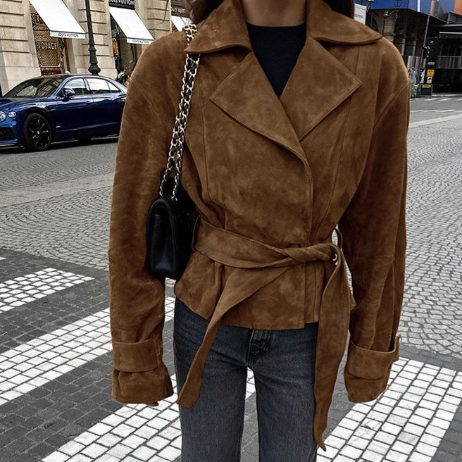 Brushed Velvet Coat